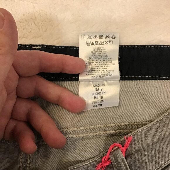 See By Chloe 32 NWOT Women’s Slim Skinny Jeans Gray Made in Italy Low Rise - Picture 8 of 8
